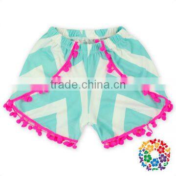 Fashion Kids Ruffle Pom Pom Shorts ,jumping beans kids clothing,kids trendy clothing