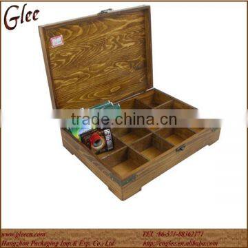 Antique Empty Wooden Coffee Box Gift Boxes
