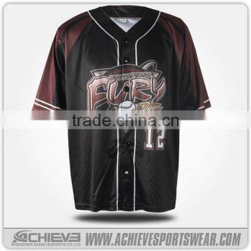 Sublimation professional OEM service sportswear custom baseball clothing