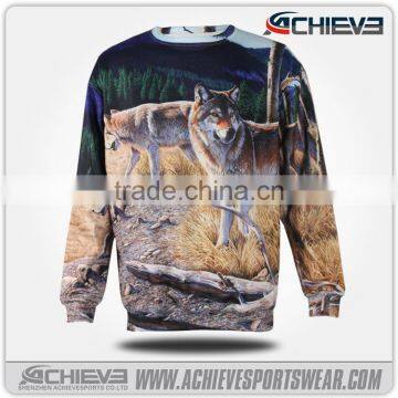 wholesale sportswear, cheap custom 100 polyester sweatshirt