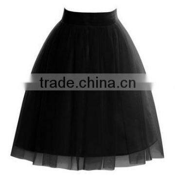 Women's Short Sheer Mesh Tulle Overlay Skirt