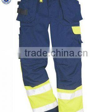 heavy duty cargo pants with reflective tapes work pants men pants