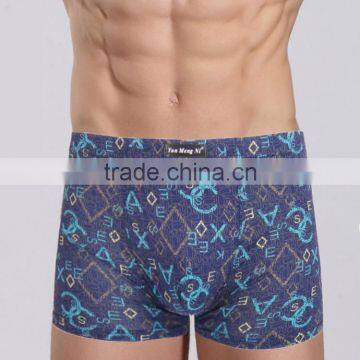 Colorful Printed Underwear Men Boxers Bamboo Fabric Men Panties photo-2
