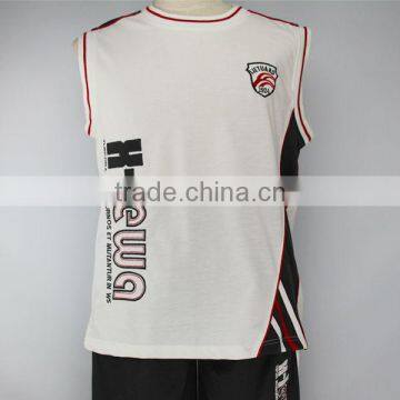 2015 OEM summer basketball sleeveless tee shirt custom mens tank top