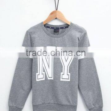 print letters 100% cotton fabric children sports pullover boys sweatshirt