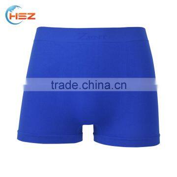 HSZ-0008 New arrival underwear for fancy men with elastic band customized sexy satin blue panties in fashion design