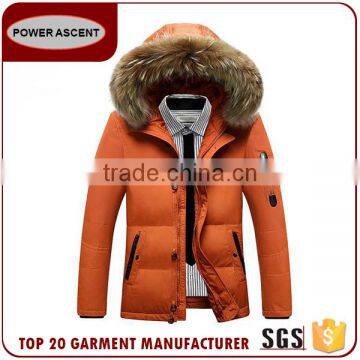 Winter Warm Fur Hoody Man Quilting Padded Jacket photo-3