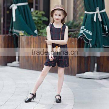 latest design fashion shirt and pant set for baby girl summer t shirt for girl short pant sleeveless shirt