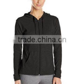 Full Zip Tracksuit 100% Cotton Cheap Hoodies for Women photo-4