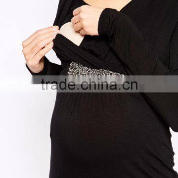 High Quality Maternity Clothes Elegant Pregnant Pictures Formal Dresses Women photo-4