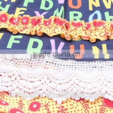 Letter Lace Sleeve Top Dress And Tight Pants Spring Autumn Clothing Set for Girls LBYTZ001-32 photo-4