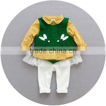 S17664A Lovely Girls Fashion Boutique Clothing Children Clothes Sets photo-5