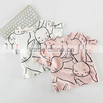 S17101A Summer T-shirt Cotton Children Clothes Casual Girls t Shirt photo-3