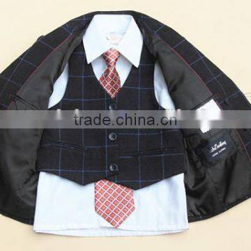 New Style Tie Box Pattern Factory Low Price High Quality Boy Suit photo-2