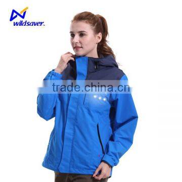 Sports biker running glowing safety waterproof windbreaker jacket