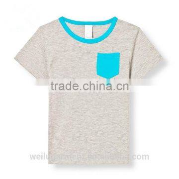 Men 100% cotton t shirt with pocket t shirt