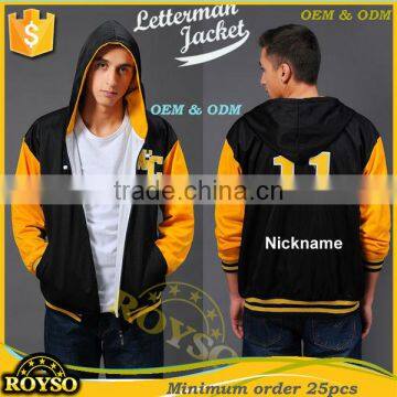 New Style Custom Mens Bseball College Official American Letterman Varsity Boys Term Unique Design High Quality Black Jackets