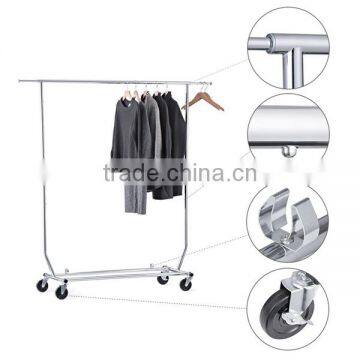 Portable Rolling Clothes Rack Closet photo-4