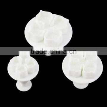 2017 Hot Search 3 Pcs/Set Hydrangea Fondant Cake Decoration Sugar Flower Craft Plunger Cutter Flower Mold for Baking Cakes photo-3