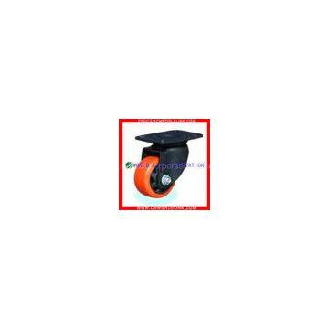 medium heavy duty brake PU caster wheel