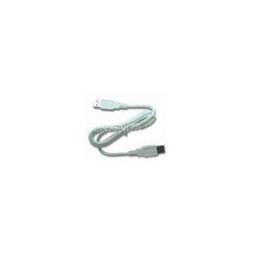 White usb data transfer cable AM-AM connctor