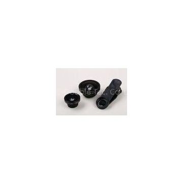 Black Optical Glass Smartphone Camera Lens Kit /  Mobile Phone Accessories