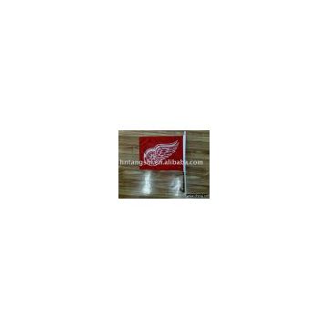 car flag,Detroit Red Wings car flag,banner