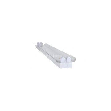 double tube light fixture lighting bracket with cover