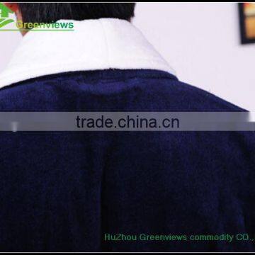 Cotton Robes Boy Shawl Collar Bathing Robes Embroidered Cotton Quick Drying Bathrobe Egyptian Cotton Bath Robes photo-5