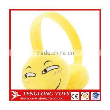 emoji earmuffs plush emoticon ear warmers winter women