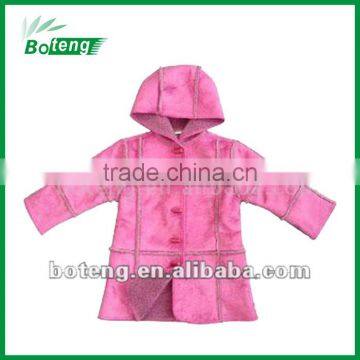 Girl's Polyester Woven Hooded Coat (BT-Girl 04)