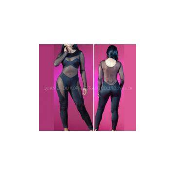 SHEER LONG SLEEVES JUMPSUIT