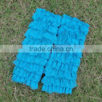 Fashion Dance Lace Ruffle Multiple Layers Socks Colorful Knit Baby Legs Leg Warmers photo-5