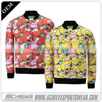 100% Polyester Sublimation Baseball Bomber Jacket photo-5