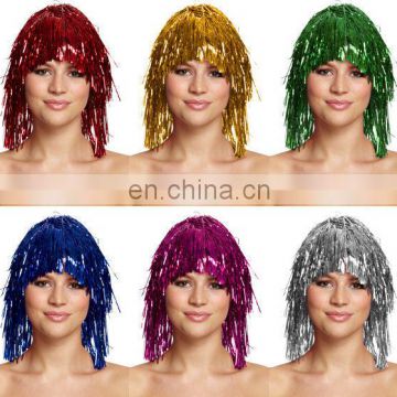 Tinsel wig 6 colors fancy dress costume party wig FW2164