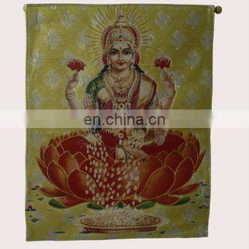 LED fiber optic indian god tapestries for home decoration