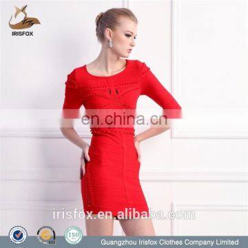 UK designer copy half sleeve evening 2014 new stylish dresses