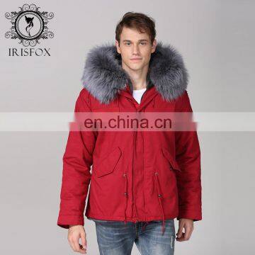 2017 Fur Lover Pakra Fashion Style For Couple Trench Coat De Los Hombres photo-5