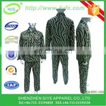 High quality customized comouflage military uniform BDU