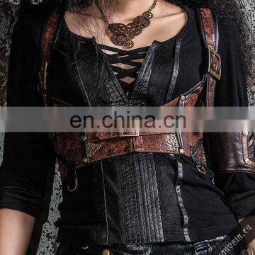 Steampunk Leather Harness-vest photo-2