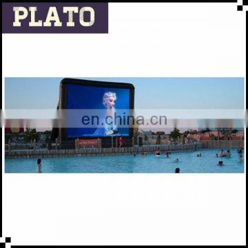 swimming pool decoration inflatable movie screen for sale