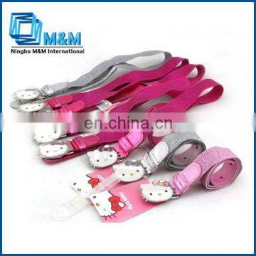 Fashion Glitter Belt For Girls Interlocking Belt Buckle