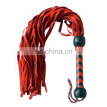 HMB-510B LEATHER FLOGGER SUEDE 36 TAILS SOFT BULLWHIPS MIX COLORS STYLE