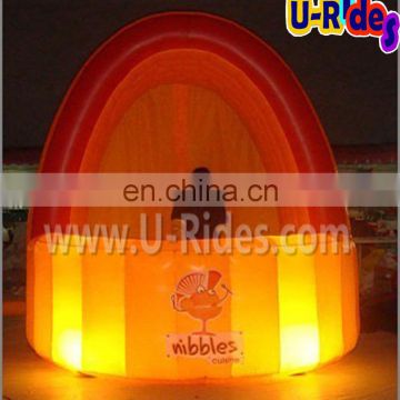 water proof nylon material frame shape inflatable light tent for show