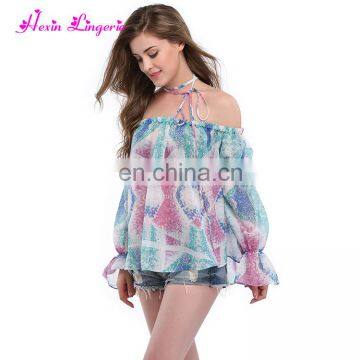 Wholesale Summer Floral Off Shoulder One Size Ladies Beach Dress photo-2