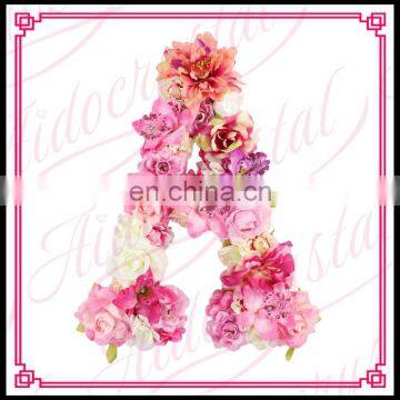 Aidocrystal CUSTOM Floral Letters Wedding Decor Artificial 3D Flowers Nursery Art Letter photo-6