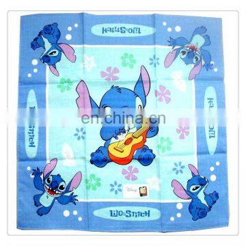 Cheap wholesale 100% cotton printing cartoon handkerchief