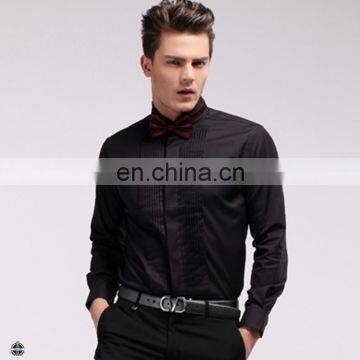 T-MSS565 100% Cotton Pleated Latest Shirt Designs for Men