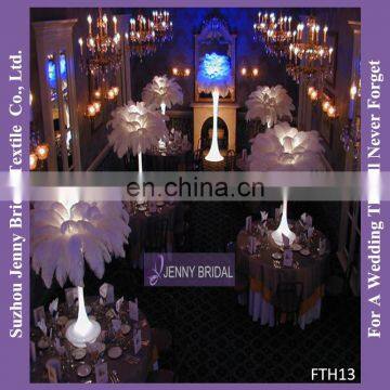 FTH02 Wedding Table Decoration White Artificial Ostrich Feathers photo-6