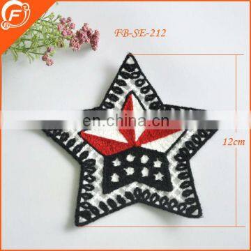 fashion nice start shape patch embroidery for baby garments